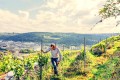 Reiner Bubeck in begrünten Terrassenlagen