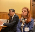 Ambassador of Japan, Akira Chiba and Doina Cajvaneanu, minister-counselor of the Embassy of Romania