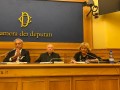 Hon. Carié, Cardinal Coccopalmerio and Gemma Gesualdi