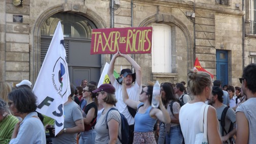 Bordeaux 18 septembre 2025 contre le nouveau gouvernement et la politique menée .